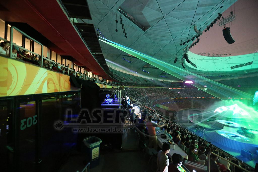 Laserworld im Olympiastadion Peking