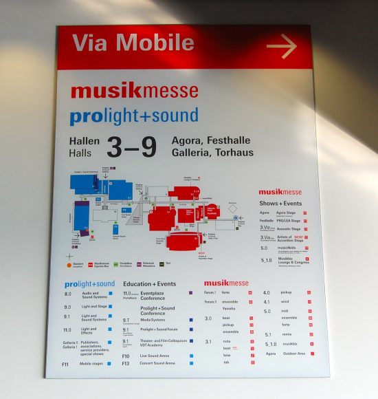 Lageplan Prolight + Sound 2014