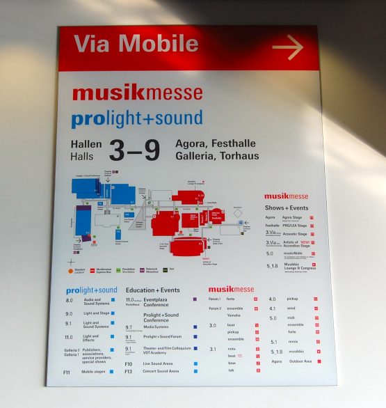 Lageplan Prolight + Sound 2014