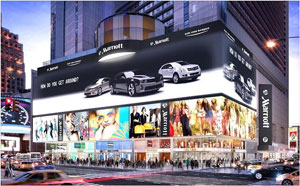 LED Wall Times Square Mitsubishi Electric Corp