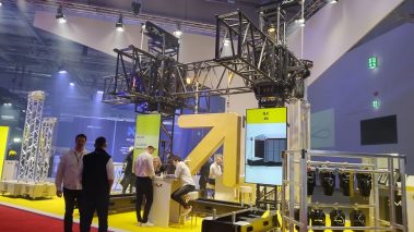 Impressionen von der Prolight + Sound 2024: Stand von Milos im Bereich ProStage
