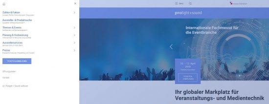 Webseite-Relaunch Prolight + Sound