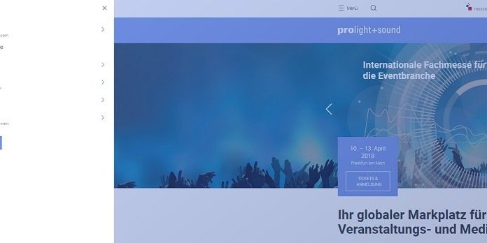 relaunch-Impression Webseite-Relaunch Prolight + Sound