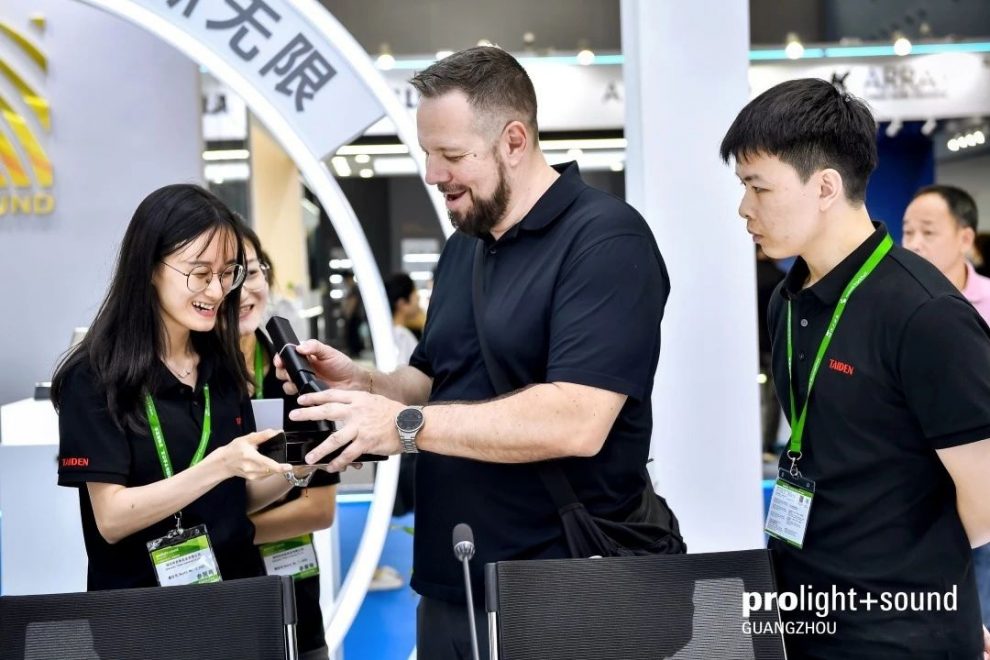 TAIDEN-Team präsentiert Konferenztechnik auf der Prolight + Sound Guangzhou