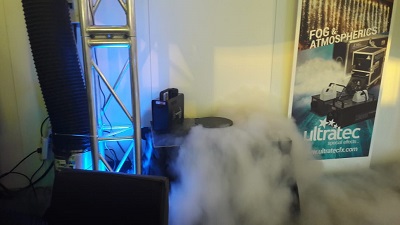 Ultratec Nebelmaschine erster Nebel